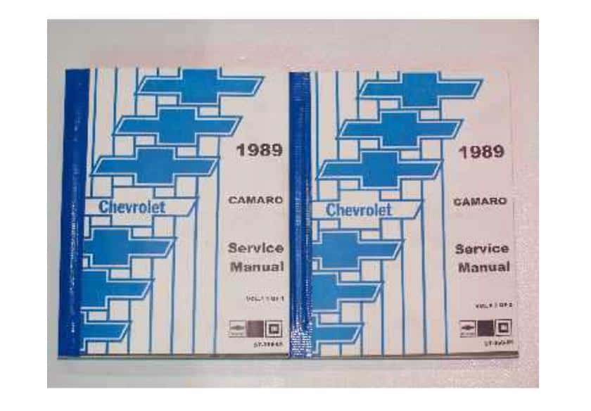 1989 Camaro Service Manual set (GM)